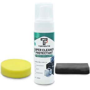 Total Interior Cleaner and Protectant Multifunctional Foam Cleaner Kits Safe for Cars, Trucks, SUVs, Motorcycles, RVs and More