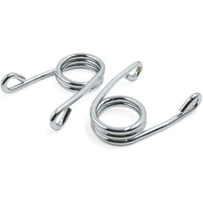 uxcell 2pcs Chrome Plating V Shape Chopper Solo Seat Springs for Harley Davidson