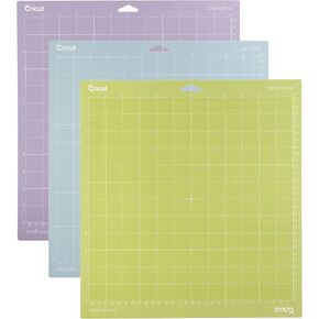 Cricut Variety Pack(1 StrongGrip, 1 LightGrip, 1 StandardGrip) Adhesive Cutting Mat 12"x12", Cutting Mat For Cricut Maker/Cricut Explore, Use with Light, Medium, & Heavy-Weight Materials, (3CT)