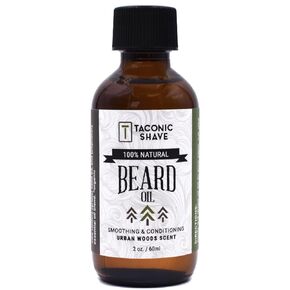 Taconic Shave Premium All Natural Beard Oil - Urban Woods Scent – 2 Ounce Bottle