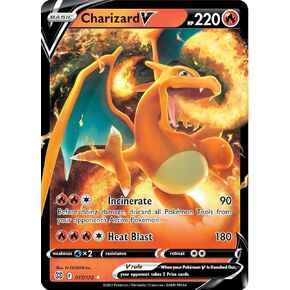 Charizard V 017/172 Brilliant Stars - Ultra Rare Pokemon Card - Holo Foil