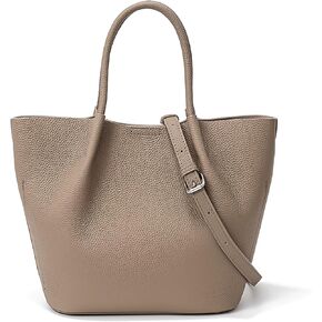 حقيبة يد دلو من الجلد الطبيعي للنساء حقيبة كروس مع سحاب متوسط ​​وحقائب كتف بمحفظة هوبو in Kuwait