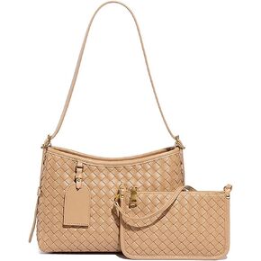 Shoulder Handbags for Women Woven Leather Working Tote Bags Purse Lightweigh Hobo Ladies Clutch Women's Leather Tote Bag