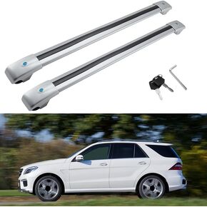 MotorFansClub Roof Rack Cross Bars Fit for Mercedes Benz ML ML250 ML500 ML350 ML550 GLE W166 M 2013 2014 2015 2016 2017 2018, Baggage Cargo Luggage Rack