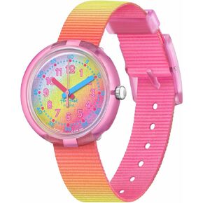 Flik Flak Unisex Kids Casual Pink Bio-sourced Quartz Watch SHADES of RAIMBOW