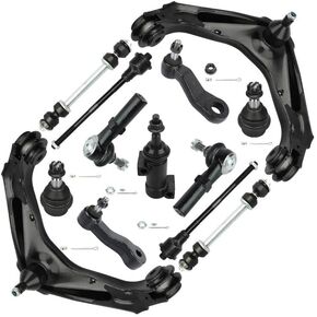 8-Lug Front Upper Control Arms w/Ball Joints 2001-2010 for Chevy Silverado Suburban 1500 HD 2500 3500 for GMC Sierra Yukon XL; for Hummer H2 2003-2009 Upper Suspension Kit