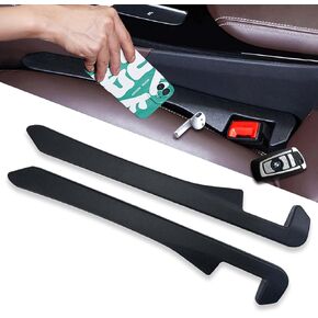2 Pack Car Seat Gap Filler, Universal Fit Orgaziner for Car, Fill The Gap Between Seat and Console Stop Things from Dropping, Universal Fit Orgaziner for Car, SUV, Truck (Black)