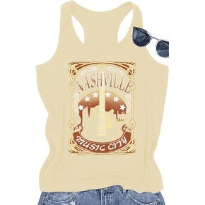 Womens Tank Tops Summer Racerback Graphic Tanks Beach Vacation Tops Loose Running Athletic Sleeveless Shirt Cami