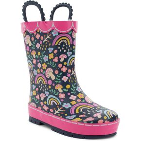 Western Chief Girl's Superstar Rain Boots (Toddler/Little Kid/Big Kid) Teal 5 Toddler M