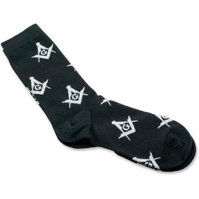 Square and Compass Masonic Socks