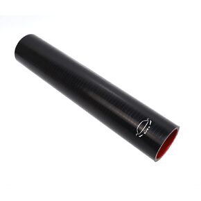 LTI Universal (305mm) 12" Length 4-Ply Reinforced High (57mm) 2.25" ID Performance Straight Coupler Silicone Hose (2.25" BLACK)