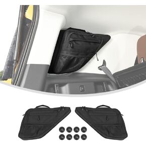 Linskip TrunkMate Suction Organizer for Ford Bronco Sport 2021-2024 2025, Rear Side Window Storage Bag for Ford Bronco Sport Trunk Accessories Pair(Black)