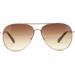 Calvin Klein CK19314S Aviator Sunglasses, Black/Black/Grey, 60 mm