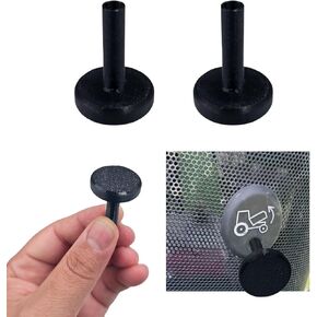 Replacement Hood Release Open Button for John Deere Tractor 2032R, 2036R, 3025E, 3038E - 2 pcs, Black, EMALP0027