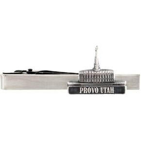 Silver Tie Clip by Ringmasters | LDS Temple Tie Clips for Men with Antique Silver Finish | Suit Accessories for Weddings, Church, & Formal Events | Versatile Tie Pin, (Provo Utah)