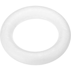 MECCANIXITY 2.8 Inch Foam Wreath Forms Round Craft Rings for DIY Art Crafts, Florists, Home Decoration Pack of 1
