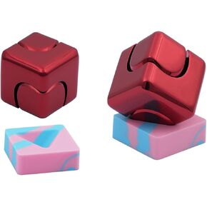 Fidget Toys Kinetic Desk Spinner Cube Toy for Adult Red