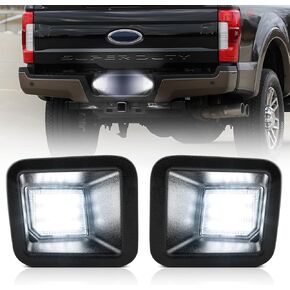 LED License Plate Light Tag Lamp Compatible with Ford 2017-2022 F250 F350 F450 Super Duty Pickup Truck 6000K