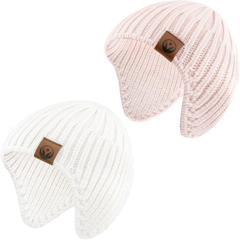 Baby Winter Hat Kids Knit Beanie with Ears Girls Warm Hats for Boy Toddler Beanies Earflap Girl Infant Hat in Saudi Arabia
