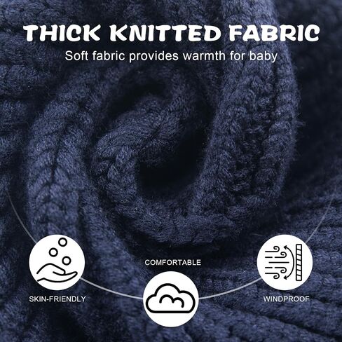 Baby Winter Hat Kids Knit Beanie with Ears Girls Warm Hats for Boy Toddler Beanies Earflap Girl Infant Hat in Saudi Arabia
