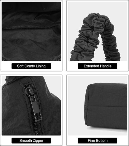 CORALDAISY Crescent Bag Hobo Crossbody Bags for Women Tote Handbag Ruched Shoulder Bag Lightweight Casual Sling Bag in Saudi Arabia