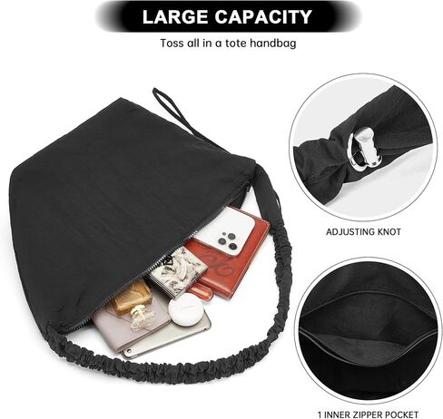 CORALDAISY Crescent Bag Hobo Crossbody Bags for Women Tote Handbag Ruched Shoulder Bag Lightweight Casual Sling Bag in Saudi Arabia