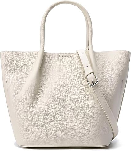 Genuine Leather Bucket Tote Bag for Women Crossbody Bag with Zipper Medium Hobo Shoulder Purse Handbags in Saudi Arabia