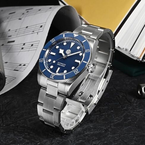 San Martin Men Watch SN0138G, 37 mm 20 Bar Diver Watch NH35 Automatic Mechanical Luxury Diving Waterproof BB54 Wrist Watch in Kuwait