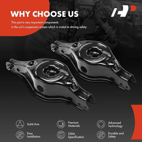 A-Premium 2 x Rear Lower Control Arm, with Bushing, Compatible with Nissan Murano 2003 2004 2005 2006 2007 in Saudi Arabia