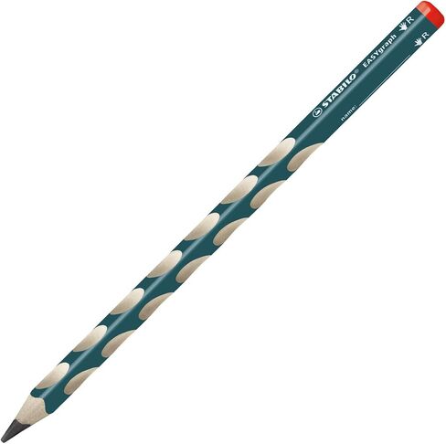 قلم رصاص للكتابة اليدوية STABILO EASYgraph - لليد اليمنى - بترولي - عبوة من 12-2B in Saudi Arabia