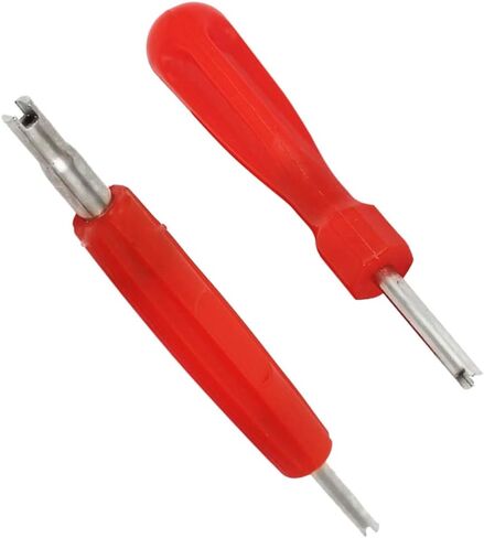 مجموعة أدوات إصلاح الإطارات 2 في 1 من لانتي مع مزيلات أساسية للصمام و100 نواة جذعية بديلة للصمام - مثالية للسيارات والشاحنات والدراجات النارية والمزيد in Kuwait