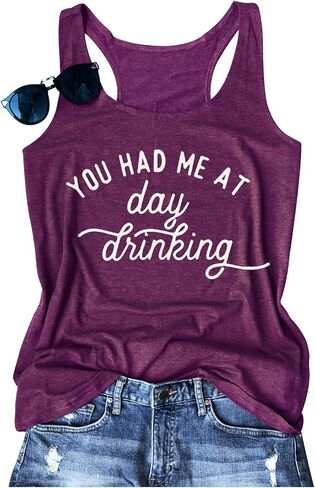 Womens Tank Tops Summer Racerback Graphic Tanks Beach Vacation Tops Loose Running Athletic Sleeveless Shirt Cami in Saudi Arabia
