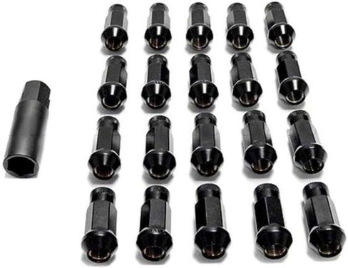 Muteki 32905T SR Series Chrome Titanium 12mm x 1.25mm SR48 Open End Lug Nut Set, (Set of 20) in Kuwait