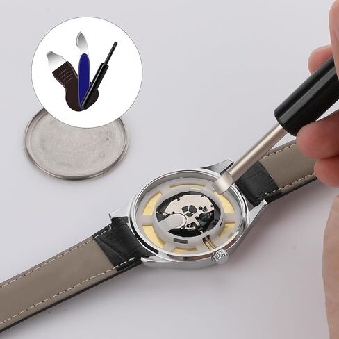 Watch Case Opener, 3 Pcs Watch Back Remover Tool Watch Battery Replacement Tool Kit Professional Watch Repair Tools for Watch Accessories Replacement Repairing (Blue, Black) in Saudi Arabia