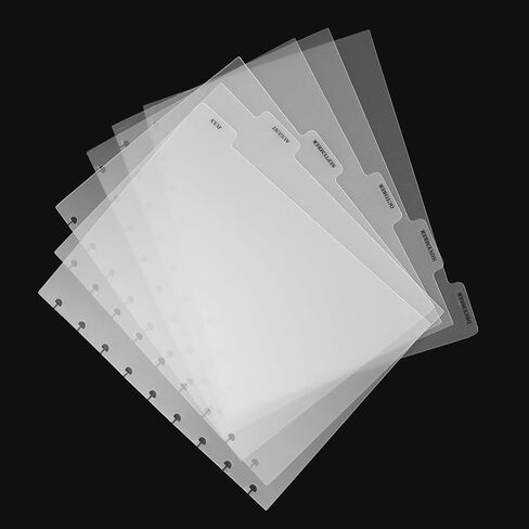 فواصل Discbound 7x9.25'' 9 فواصل قرصية حجم كلاسيكي 4 علامات تبويب علوية مقسم مؤشر بلاستيكي بلوري 8 قطع إدراج مخطط لملحقات الكمبيوتر المحمول Discbound in Kuwait