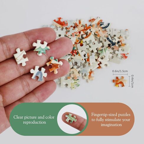 MISITU Small Jigsaw Puzzles for Adults Christmas Puzzles Challenging Puzzle Small Puzzles Mini Puzzles 150 Piece Micro Tiny Puzzels Deer Snowman Christmas Tree Travel Puzzles 6 x 4 inch 3 Packs in Saudi Arabia