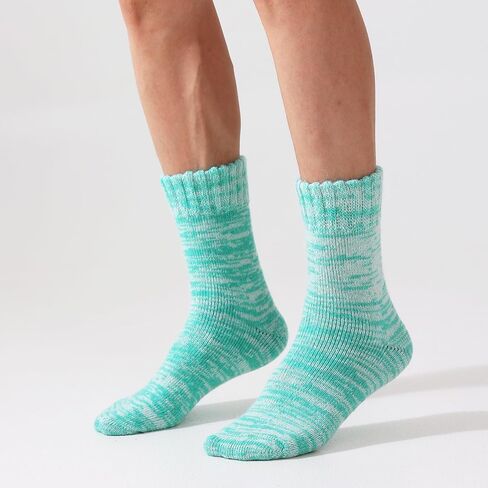 Merino Wool Socks Full Cushion Terry Fuzzy Crew Socks For Women Hiking Knit Thick Winter Warm Slouchy Socks in Saudi Arabia