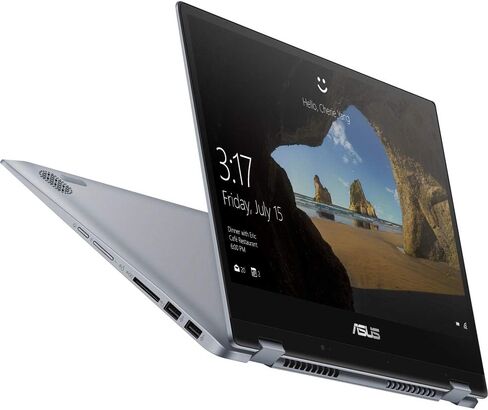 ASUS Vivobook Flip 14 كمبيوتر محمول رفيع وخفيف بشاشة لمس 2 في 1، شاشة 14 بوصة عالية الدقة، معالج Intel Pentium Gold 4415U، ذاكرة الوصول العشوائي DDR4 سعة 4 جيجابايت، SSD 128 جيجابايت، قارئ بصمات الأصابع، Windows 10 في وضع S، TP412UA-DB21T in Kuwait