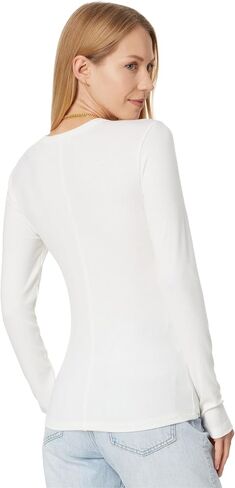 Madewell Women's Modal Rib Long Sleeve Crew Neck in Saudi Arabia