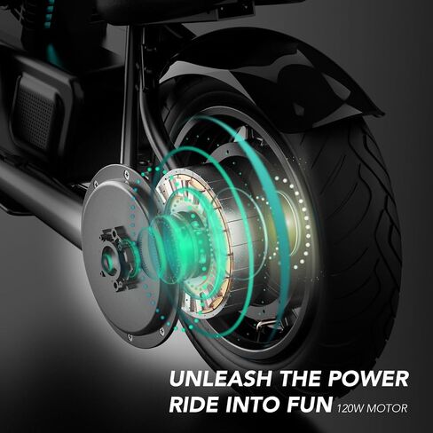 EM-7 Electric Motorcycle Mini Motorbike for Kids Aged 6~10, 10MPH Speed, Lithium Battery for 60min Ride, 12" Air Tires, Music & Lighting, Black in Saudi Arabia