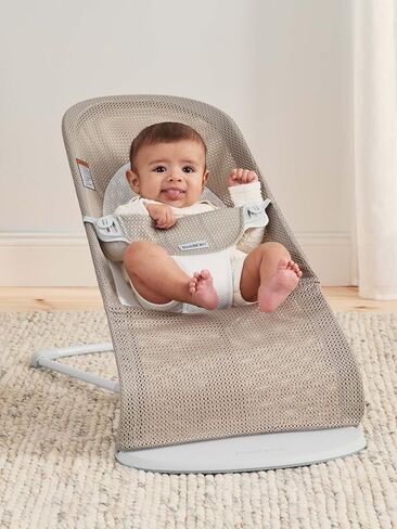 BabyBjörn Bouncer Balance Soft, Woven/Jersey, Dark Grey/Grey in Kuwait