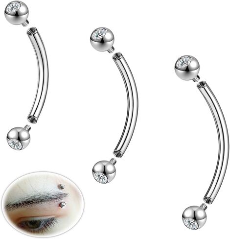 14G Belly Button Ring Surgical Stainless Steel Round Cubic Zirconia Belly Button Navel Piercing Ring 10mm 12mm 14mm Navel Piercing Jewelry For Women Men Belly Piercings Barbell Jewelry in Saudi Arabia