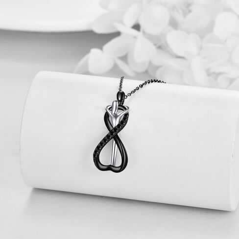 YFN Hug قلادة من الفضة الاسترليني قلادة الذكرى السنوية للأزواج مجوهرات الذكرى السنوية لعيد الحب هدايا عيد الميلاد للنساء والرجال in Kuwait