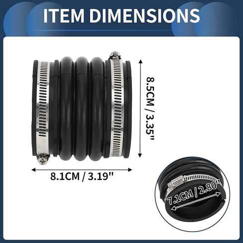 Air Intake Hose Tube with Clamps, No.17881AA010 for Toyota Camry 2002-2006 for Lexus ES330 V6 202 3.3L 2004-2006 Black, 1 Pc in Saudi Arabia