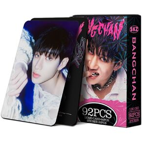 KPOPBP Stray Kids Photocards 92 PCS SKZ Rock Star Album Photo Cards KPOP Gift Lomo Cards Merch for SKZ Boys and Girls(FELIX)