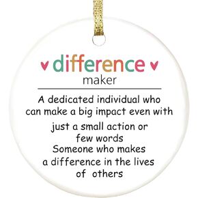 Thank You Gifts A Dedicated Individual who can Make a Big Impact Even with just a Small Action or Few Words Someone who Makes a Difference in The Lives of Others Heart Gift Colleague boss Friend