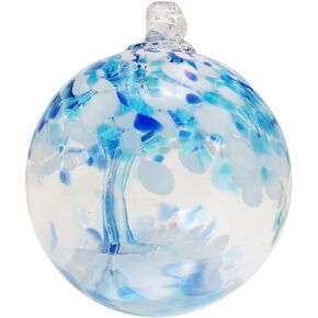 Dale Tiffany Hand Blown Glass, 4" Diameter Mystic, Tree of Life Collection, Witch Globe Hanging Garden Indoor/Outdoor Decorative Ornament Gazing Ball