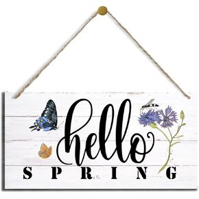 Spring Wood Sign, Decorative Wood Hanging Wood Plaque, Decorative Wall Plaque, Shakespeare Quotes, Bird Decor, Spring Decor Art, Romantic Home Decor, Hostel Restaurant Decor, The Earth Has Music