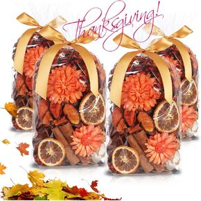 4 Pieces Christmas Potpourri Bowl Vase Filler Bag Decorative Mixed Dried Flower 24 oz Potpourri Scented for Holiday Centerpieces Decoration (Green)