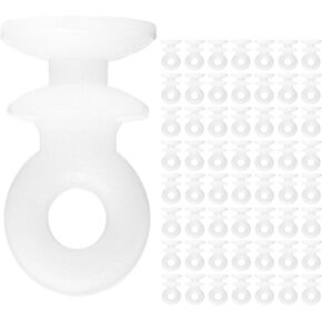 DMSE Wholesale Natural Nylon Sew in Tailslides Tail Slides Curtain Carriers Glides Sliders Slide, Rollers Tracks (56 Pack)